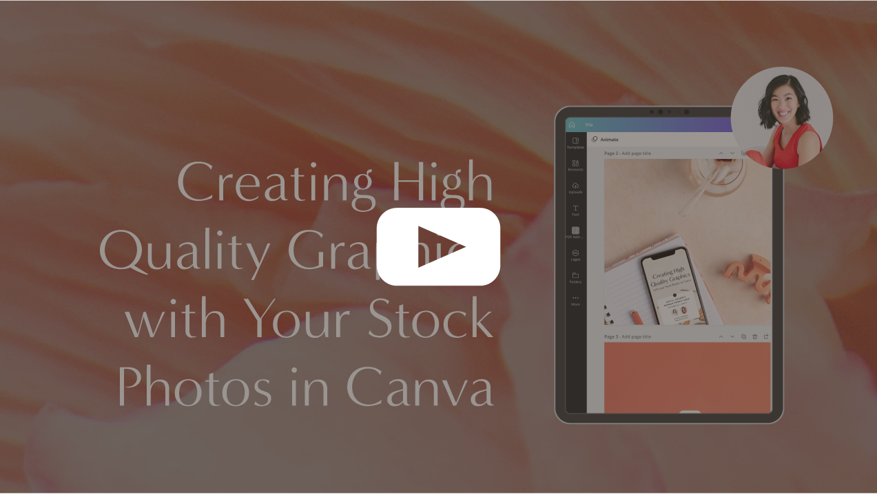 orange video thumbnail with canva screenshot